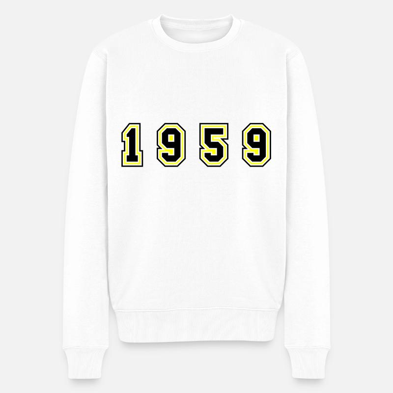 Numéro de l’année 1959 - Pull Premium bio Homme - blanc