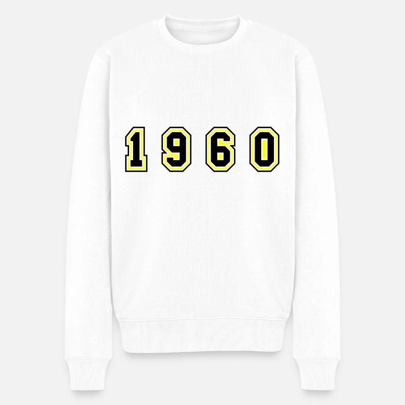 Numéro de l’année 1960 - Pull Premium bio Homme - blanc