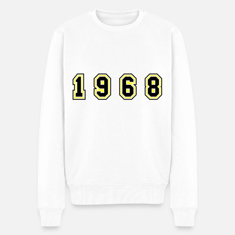 Numéro de l’année 1968 - Pull Premium bio Homme - blanc