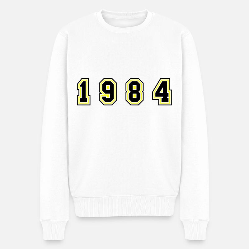 Numéro de l’année 1984 - Pull Premium bio Homme - blanc