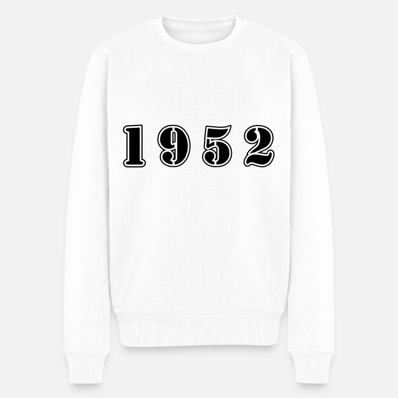 1952 anniversaire - Pull Premium bio Homme - blanc