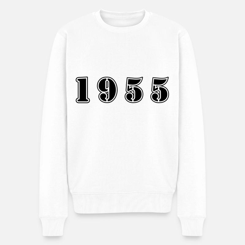 1955 anniversaire - Pull Premium bio Homme - blanc
