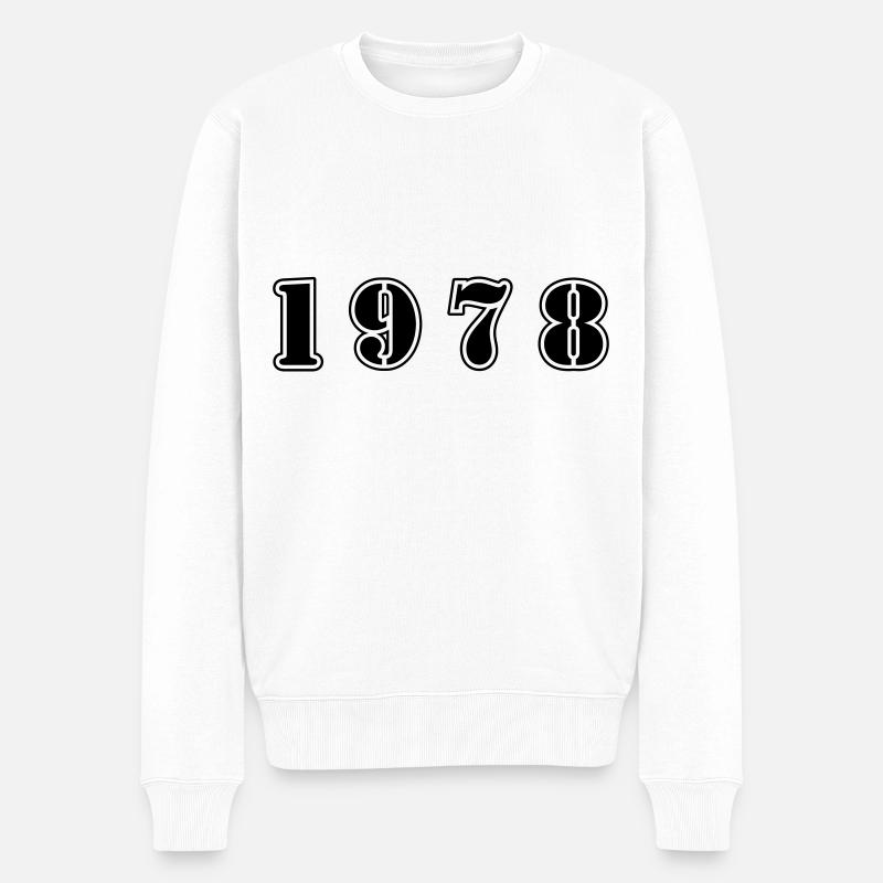 1978 anniversaire - Pull Premium bio Homme - blanc