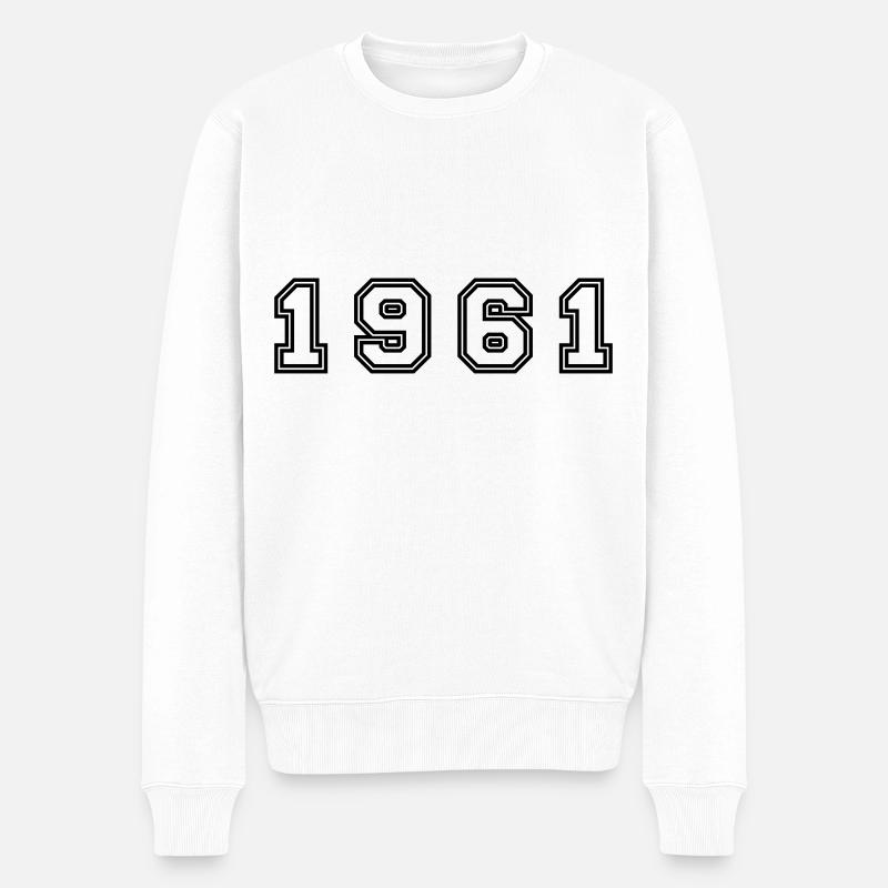 Numéro de l’année 1961 - Pull Premium bio Homme - blanc