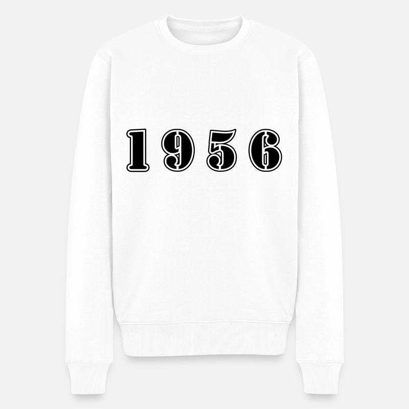 1956 anniversaire - Pull Premium bio Homme - blanc