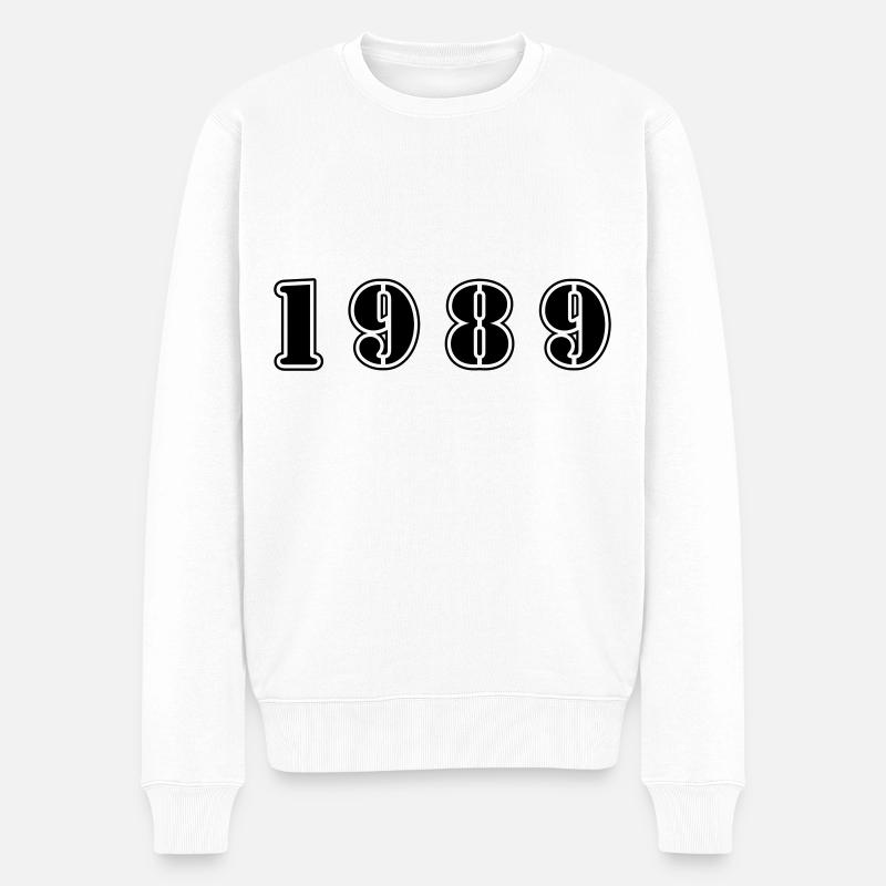 1989 anniversaire - Pull Premium bio Homme - blanc
