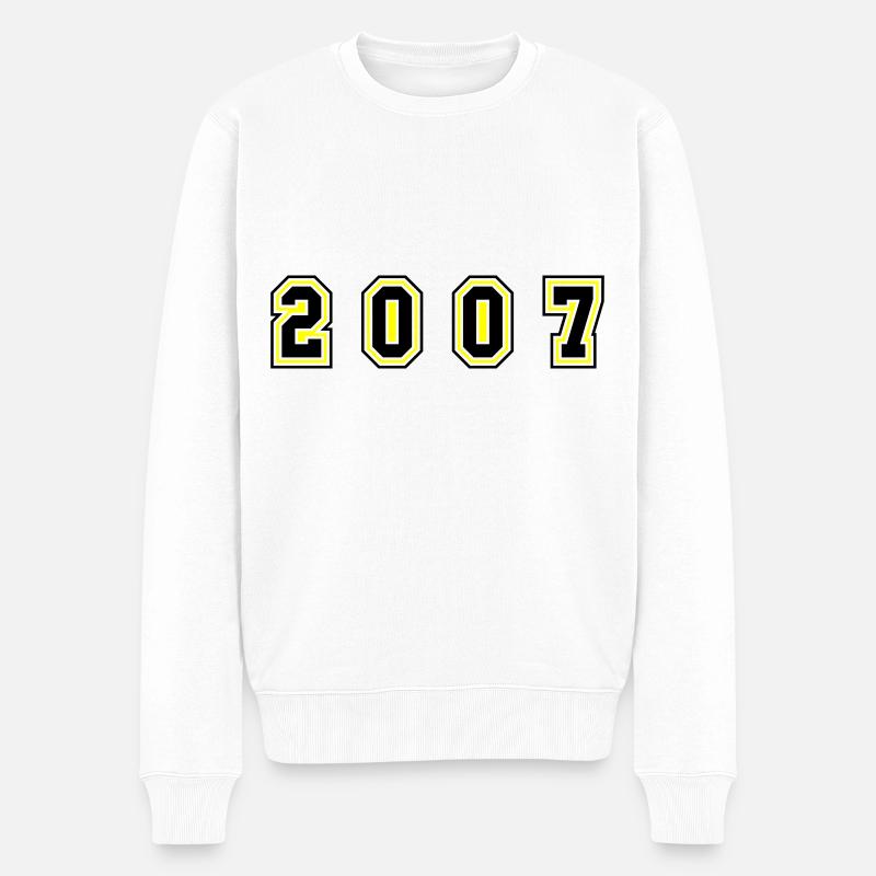 Numéro de l’année 2007 - Pull Premium bio Homme - blanc