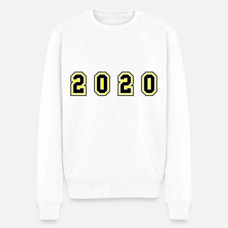Numéro de l’année 2020 - Pull Premium bio Homme - blanc