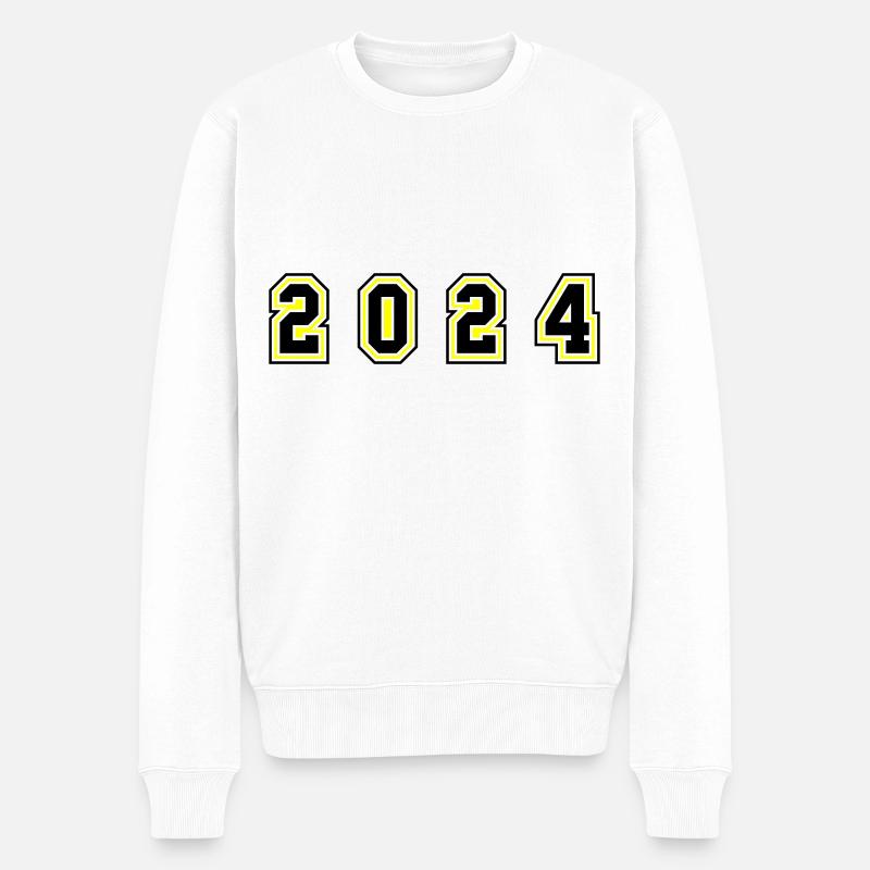 Numéro de l’année 2024 - Pull Premium bio Homme - blanc