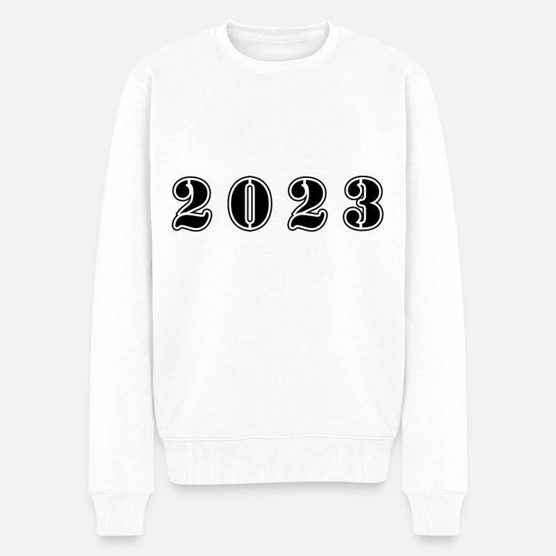 Anniversaire 2023 - Pull Premium bio Homme - blanc