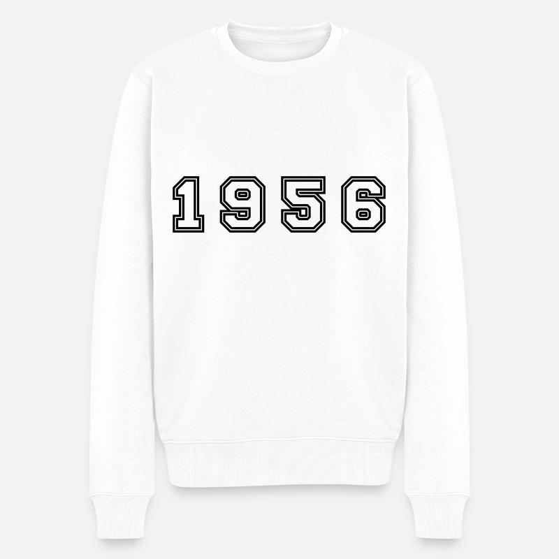 Numéro de l’année 1956 - Pull Premium bio Homme - blanc