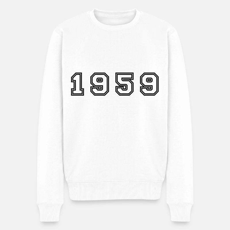 Numéro de l’année 1959 - Pull Premium bio Homme - blanc