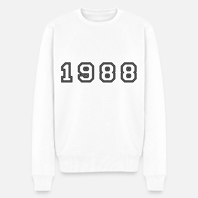 Numéro de l’année 1988 - Pull Premium bio Homme - blanc