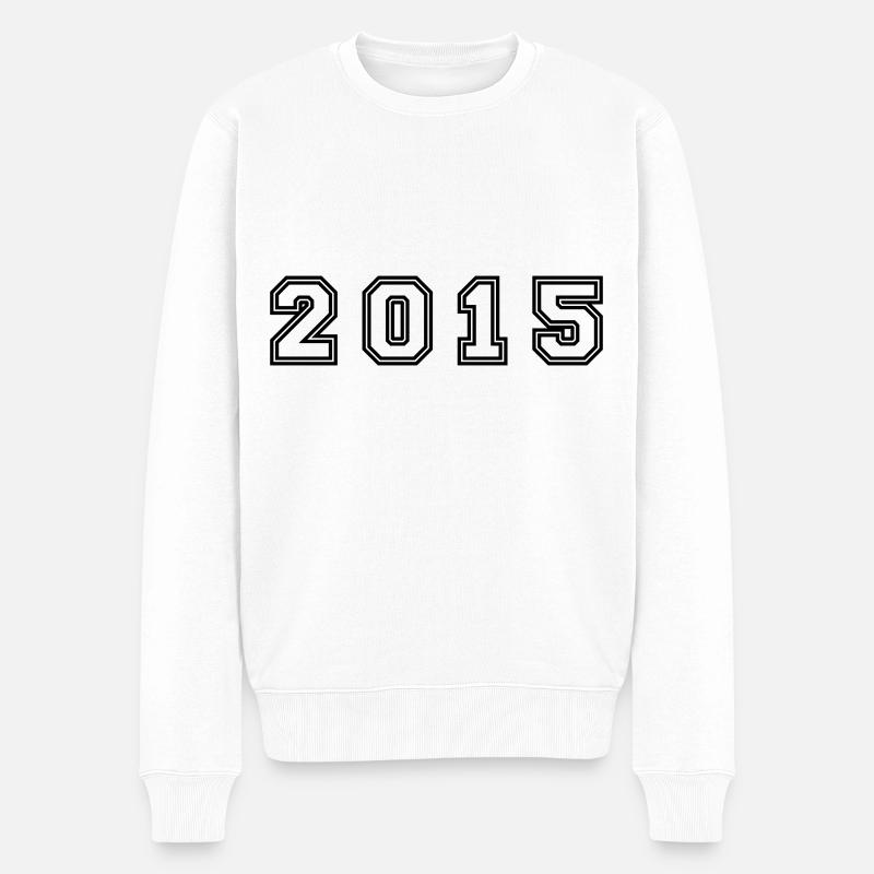 Numéro de l’année 2015 - Pull Premium bio Homme - blanc