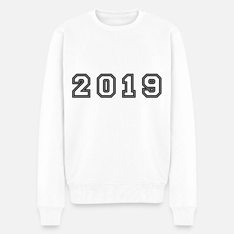 Numéro de l’année 2019 - Pull Premium bio Homme - blanc