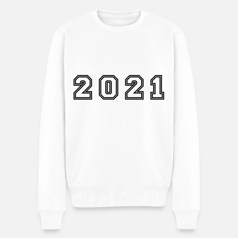 Numéro de l’année 2021 - Pull Premium bio Homme - blanc