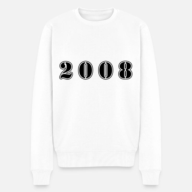 Anniversaire 2008 - Pull Premium bio Homme - blanc