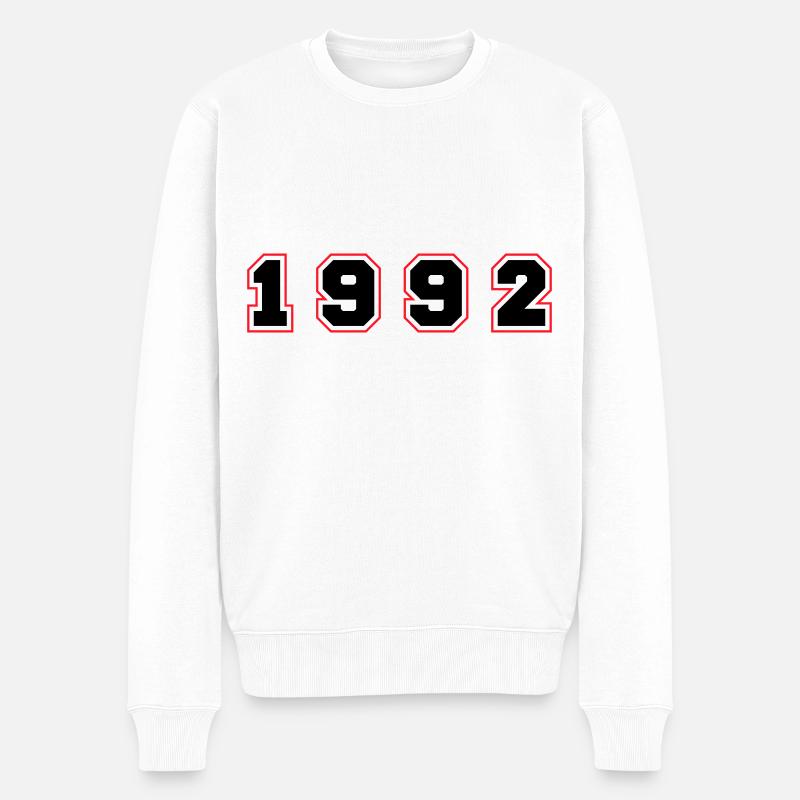 Numéro de l’année 1992 - Pull Premium bio Homme - blanc