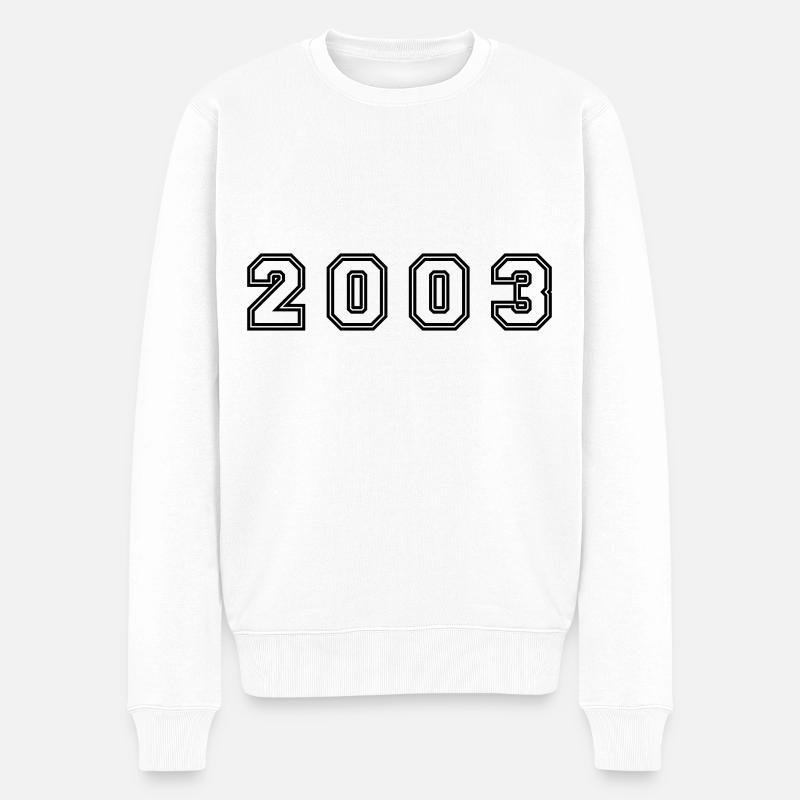 Numéro de l’année 2003 - Pull Premium bio Homme - blanc
