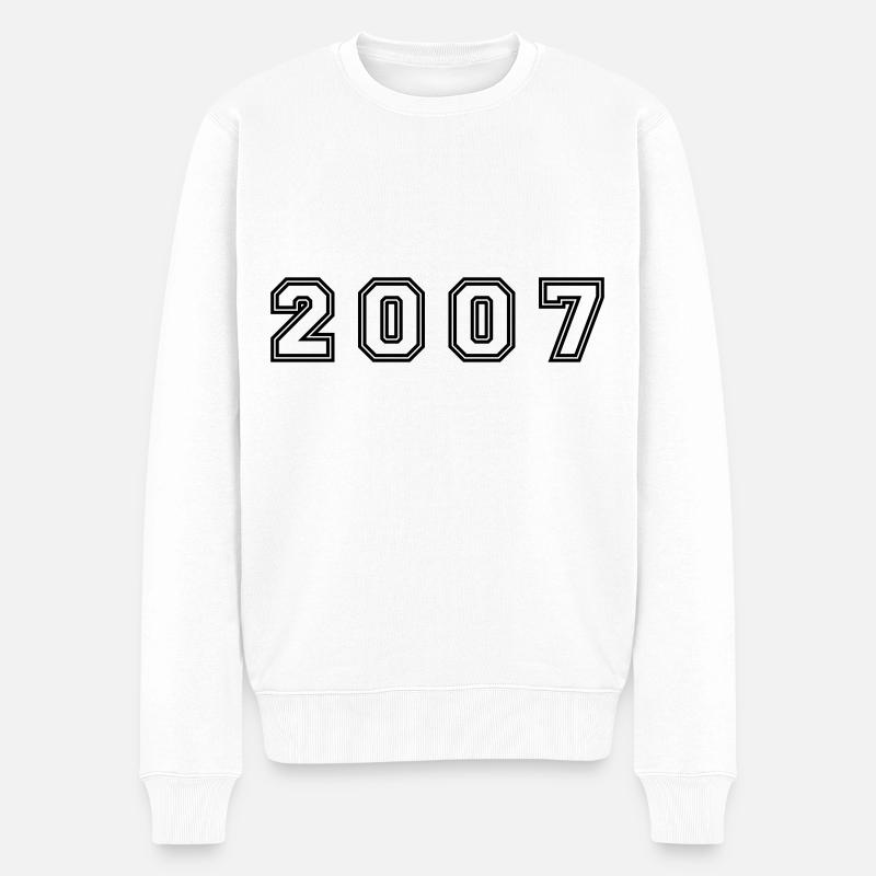 Numéro de l’année 2007 - Pull Premium bio Homme - blanc