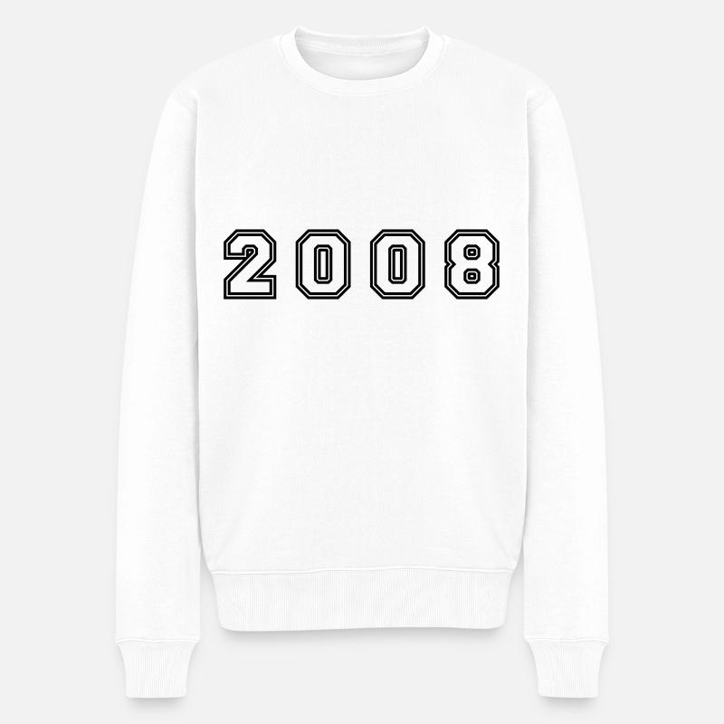 Numéro de l’année 2008 - Pull Premium bio Homme - blanc