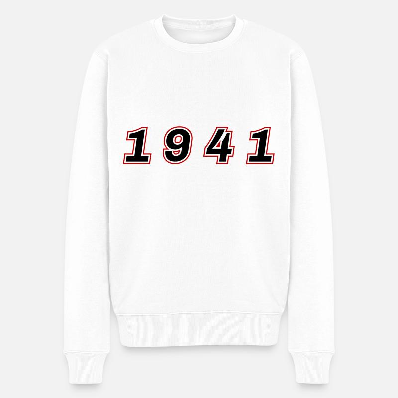 Numéro de l’année 1941 - Pull Premium bio Homme - blanc