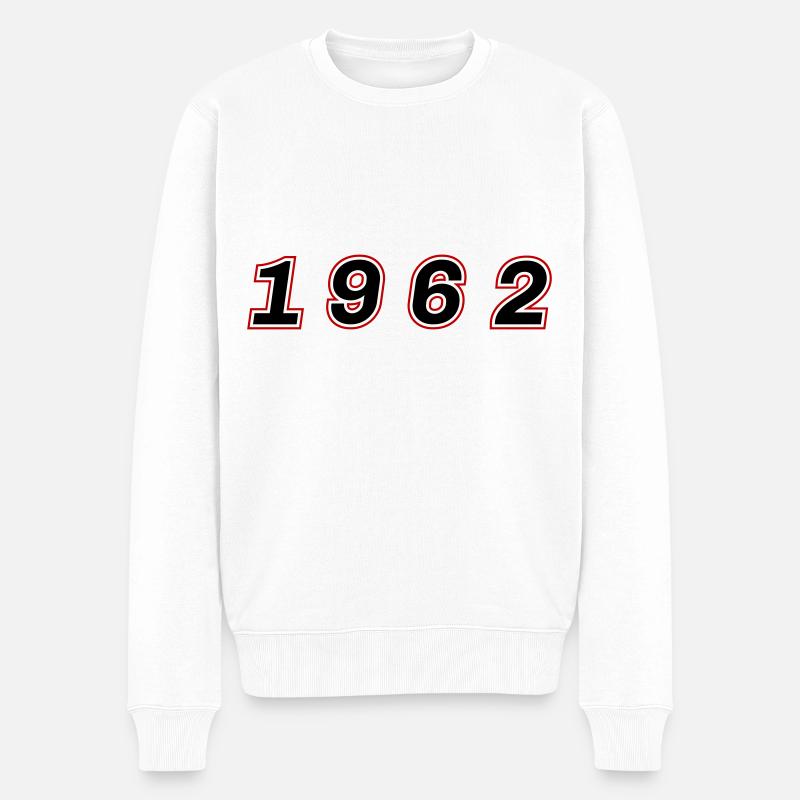 Numéro de l’année 1962 - Pull Premium bio Homme - blanc