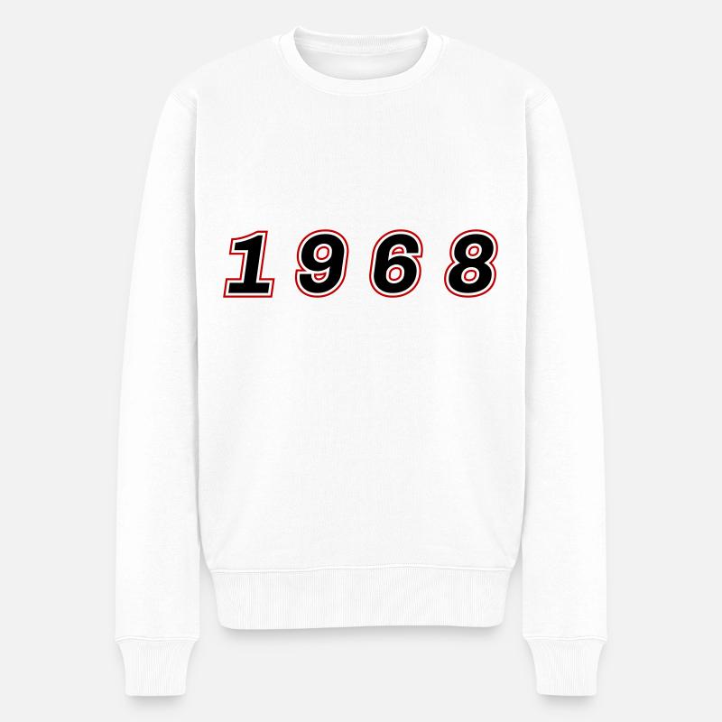 Numéro de l’année 1968 - Pull Premium bio Homme - blanc