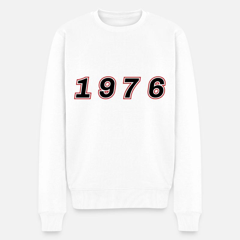 Numéro de l’année 1976 - Pull Premium bio Homme - blanc