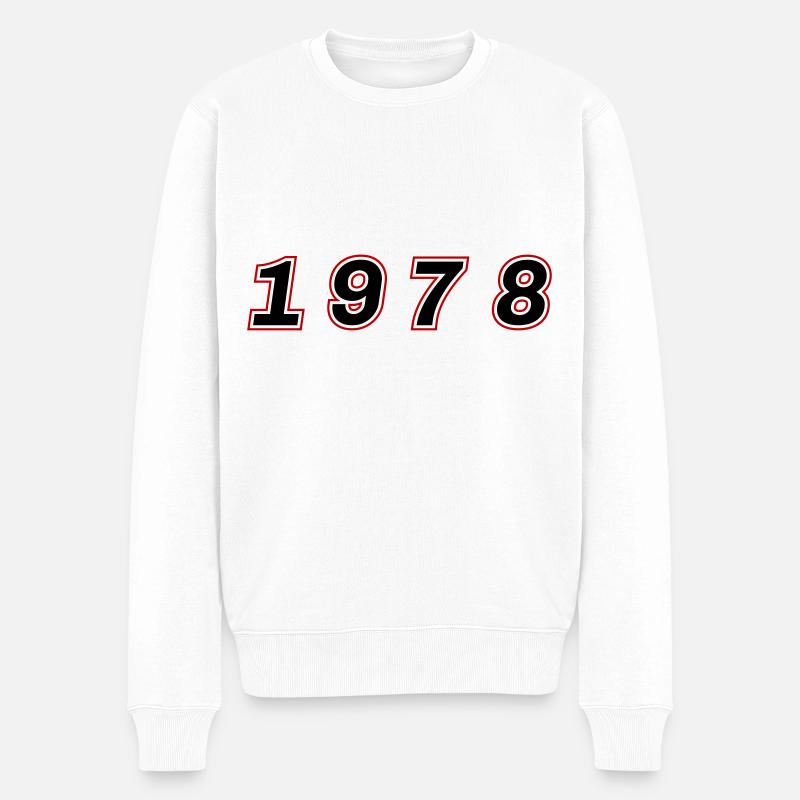 Numéro de l’année 1978 - Pull Premium bio Homme - blanc