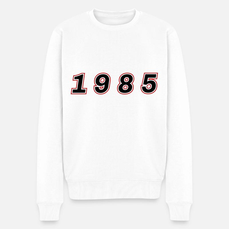 Numéro de l’année 1985 - Pull Premium bio Homme - blanc