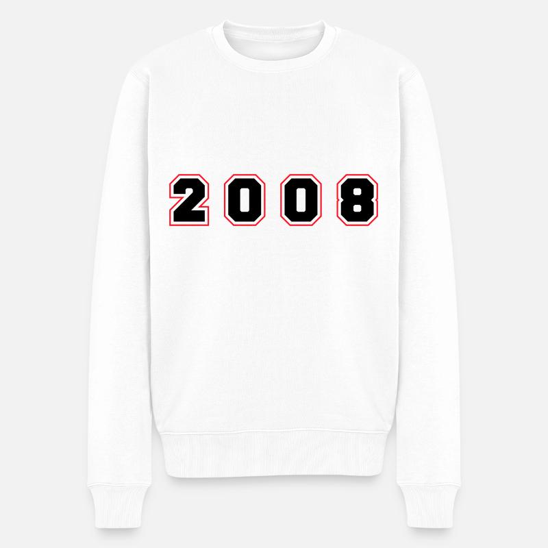 Numéro de l’année 2008 - Pull Premium bio Homme - blanc