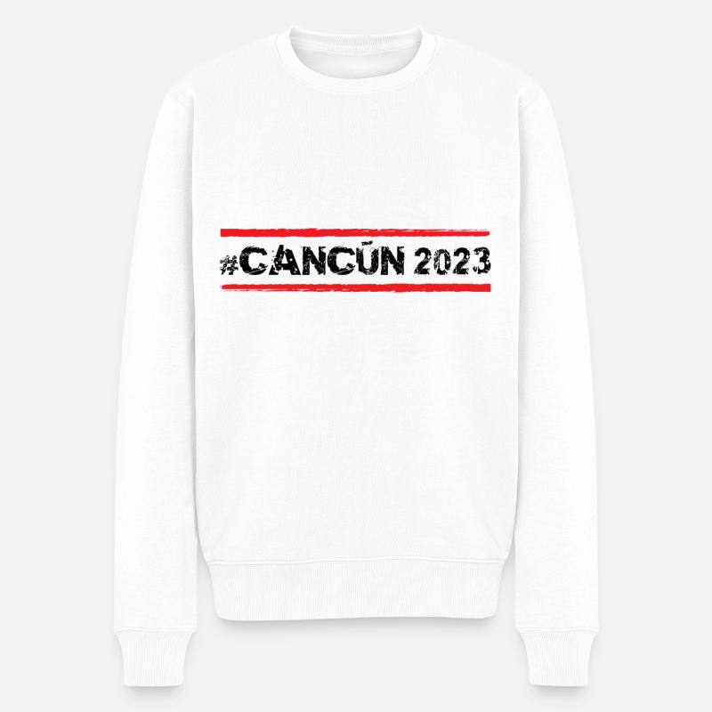Cancun 2023 - Pull Premium bio Homme - blanc