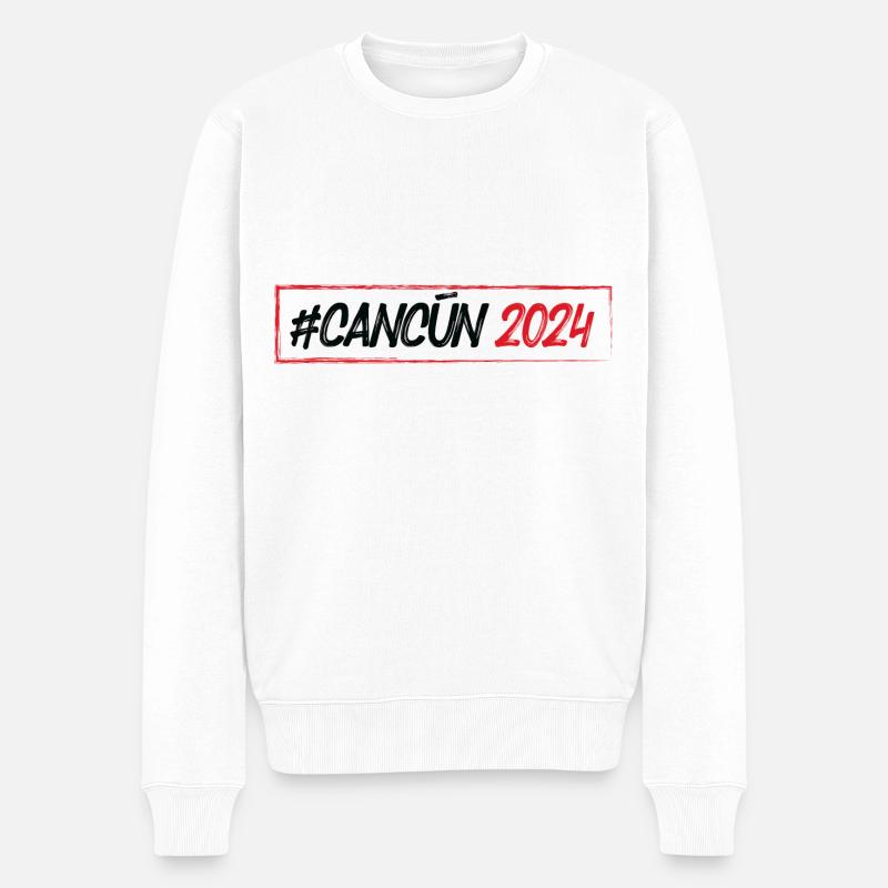 Cancún 2024 - Pull Premium bio Homme - blanc