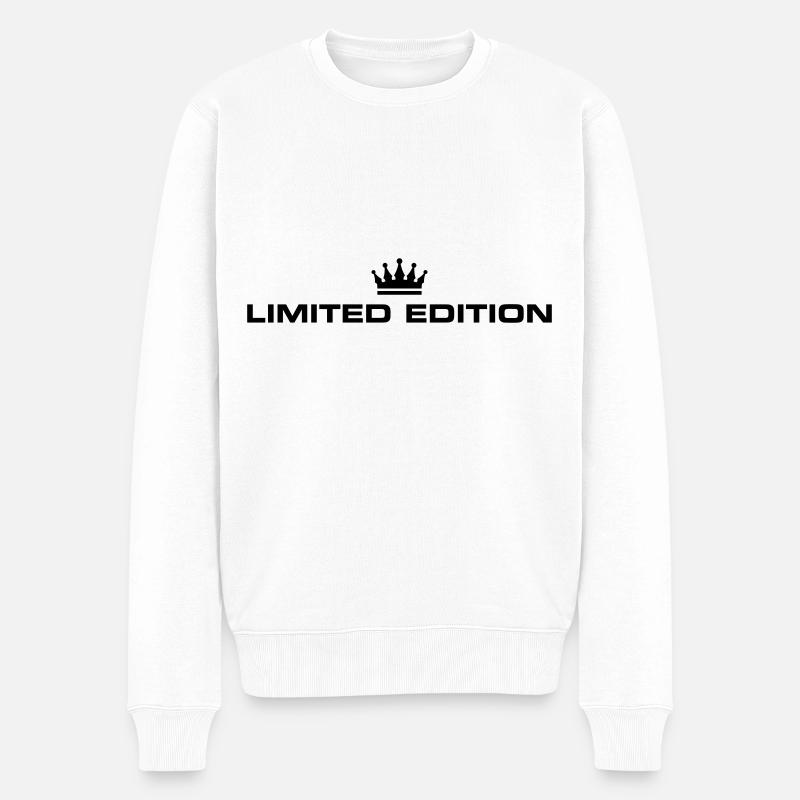 Limited Edition - Männer Premium Bio Pullover - Weiß