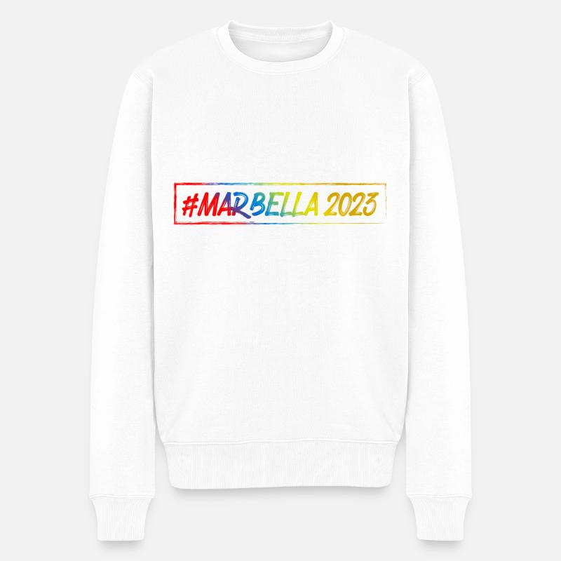 Marbella 2023 - Pull Premium bio Homme - blanc
