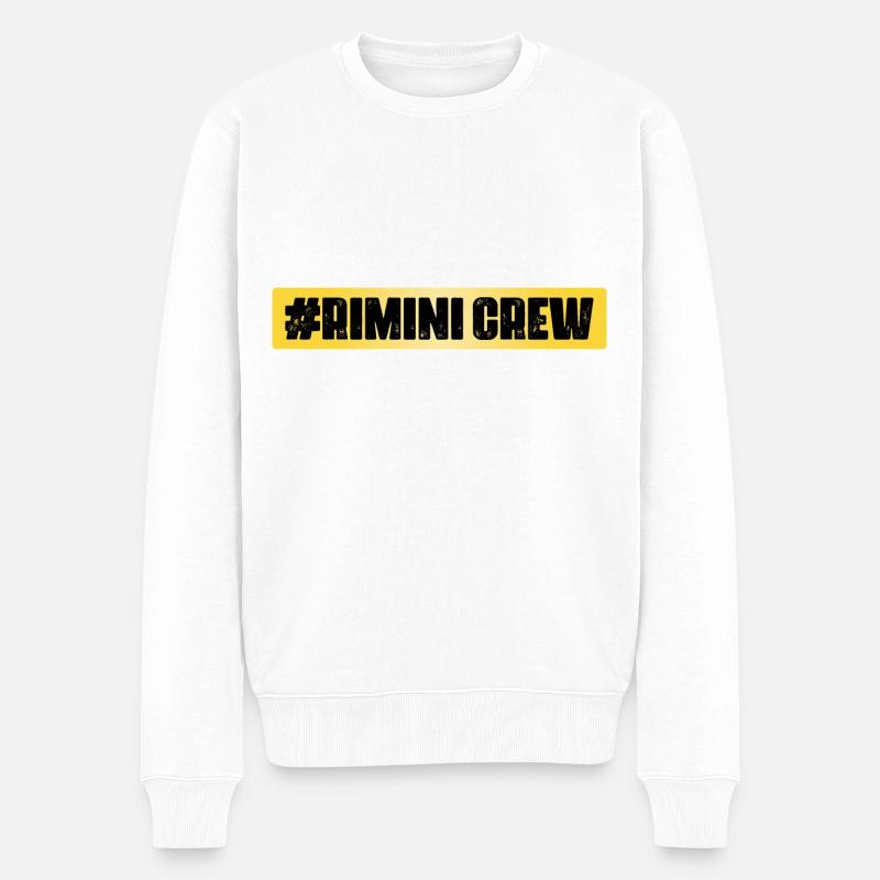Rimini Crew - Pull Premium bio Homme - blanc