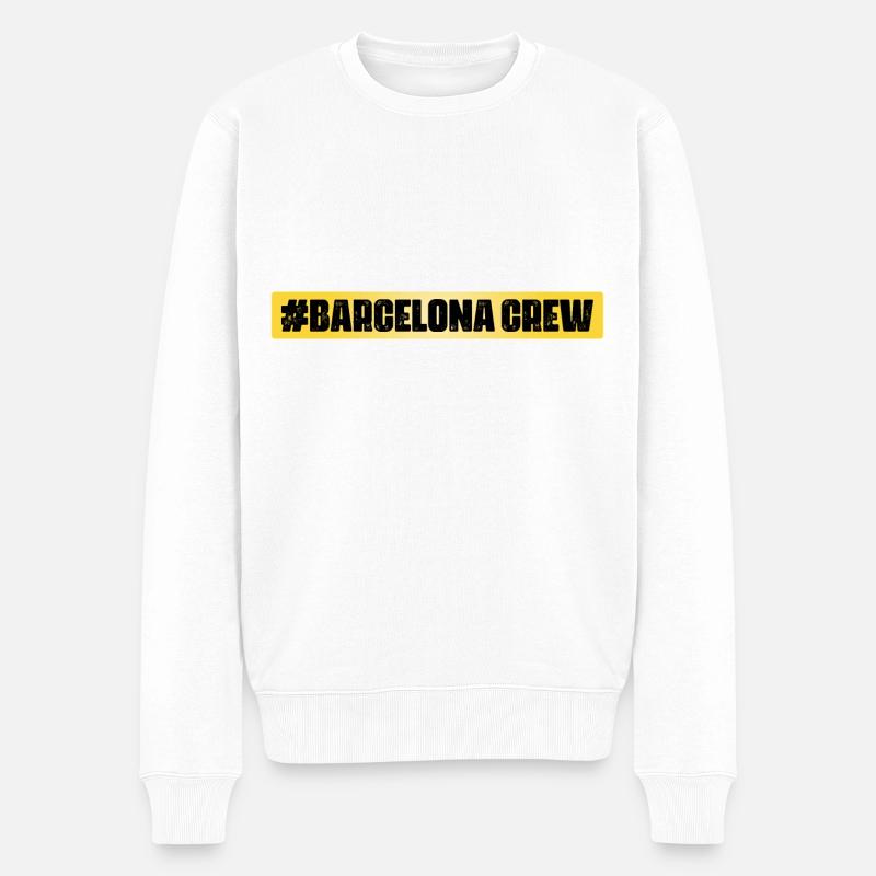 Équipage de Barcelone - Pull Premium bio Homme - blanc