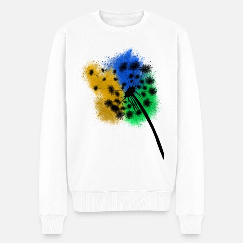 pissenlit - Pull Premium bio Homme - blanc