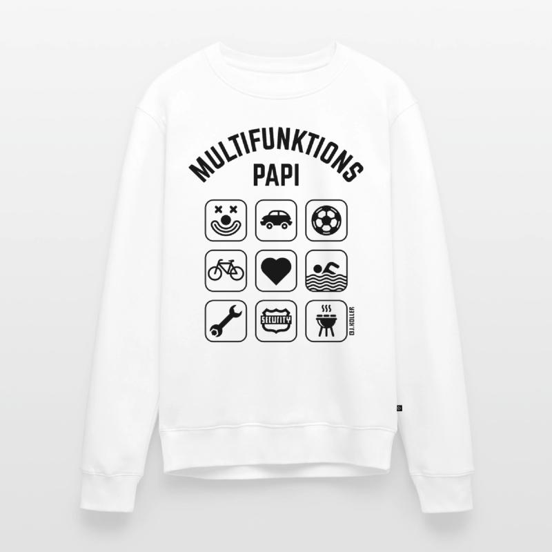 Multifunktions Papi (9 Icons) Männer Premium Bio Pullover