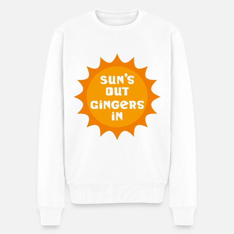 Suns Out Gingembres In - Pull Premium bio Homme - blanc