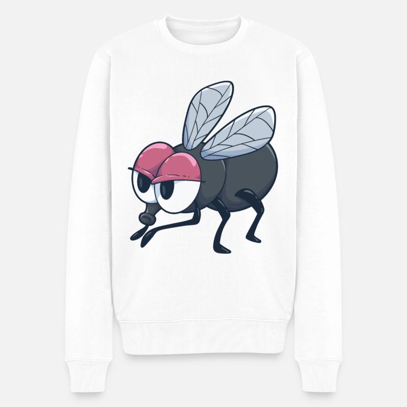 Mouche moustique insecte cadeau drôle - Pull Premium bio Homme - blanc