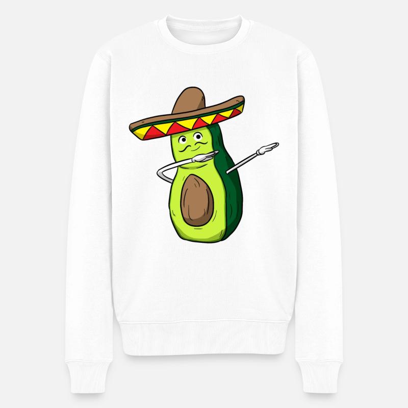 Avocado Dab Mexico Sombrero Dabbing - Pull Premium bio Homme - blanc