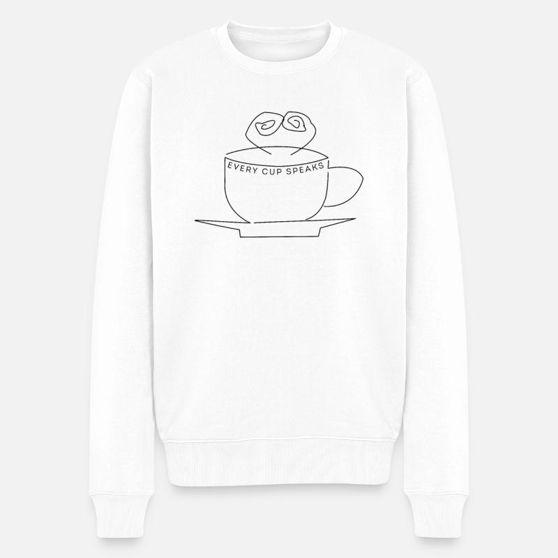 Coupe - Pull Premium bio Homme - blanc