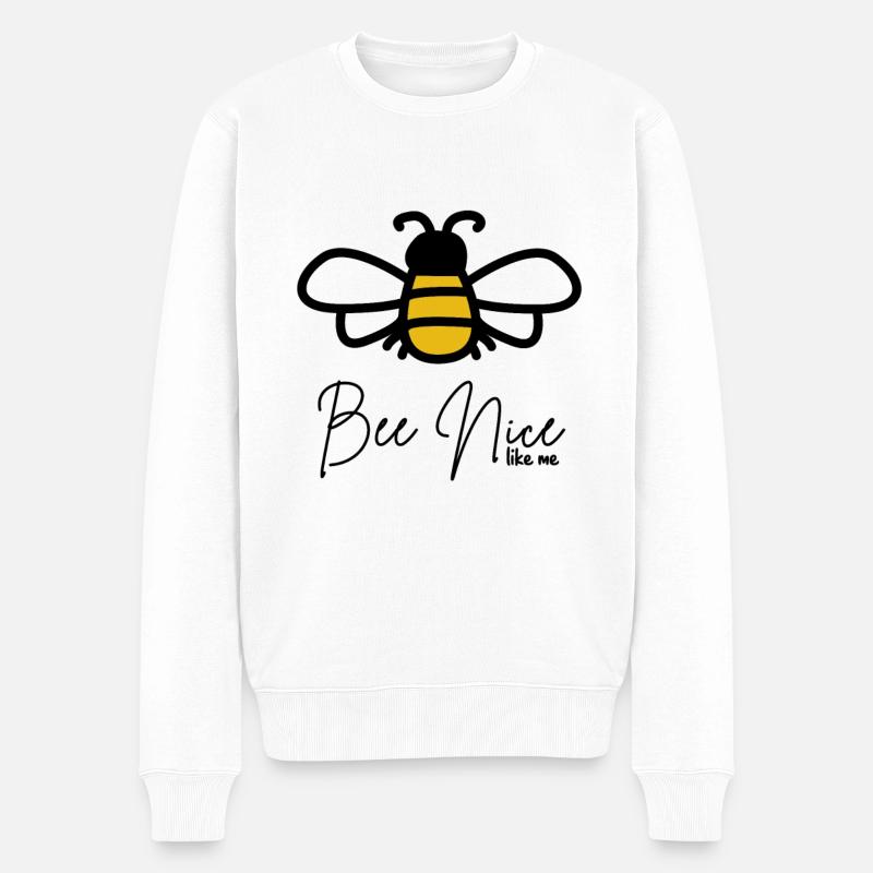 abeille - Pull Premium bio Homme - blanc
