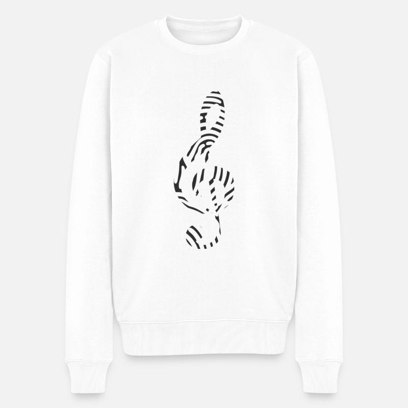 la musique - Pull Premium bio Homme - blanc