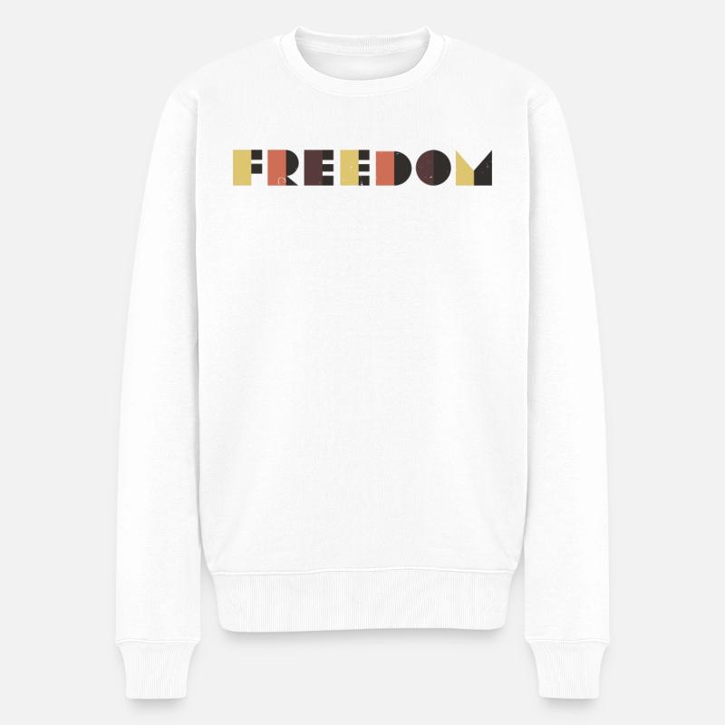 liberté - Pull Premium bio Homme - blanc