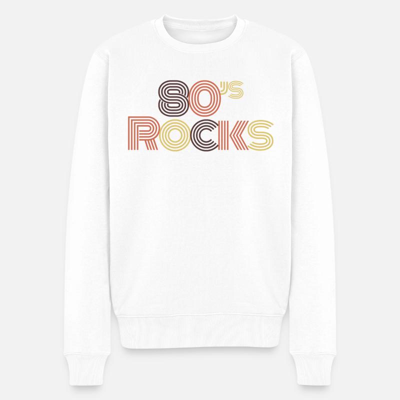 Années 80 - Pull Premium bio Homme - blanc