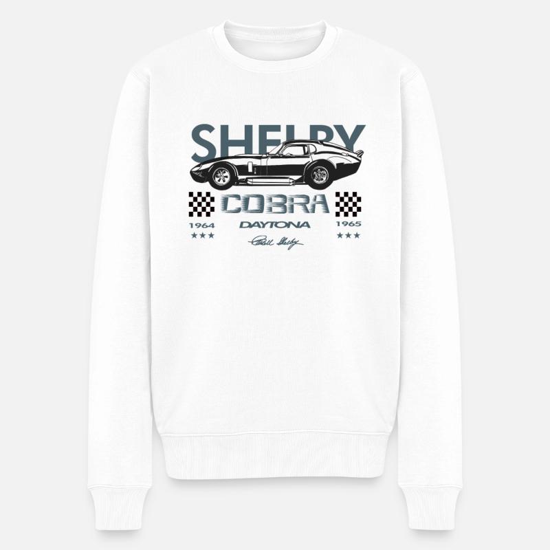 American Dream Cars Shelby Daytona Cobra Geschenk - Männer Premium Bio Pullover - Weiß