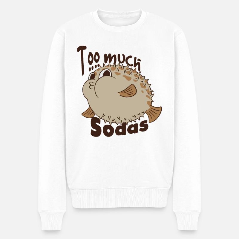 Addict de soda - Pull Premium bio Homme - blanc